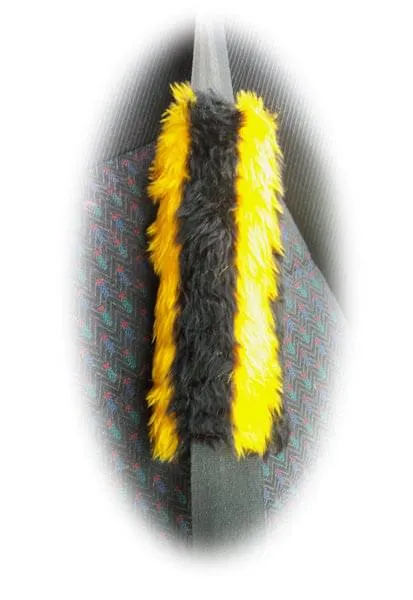 1 singular fuzzy seatbelt pad choose your print zebra cow bee tiger leopard cheetah