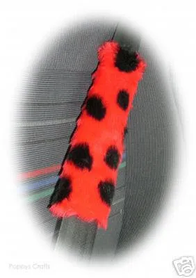 1 singular fuzzy seatbelt pad choose your print zebra cow bee tiger leopard cheetah