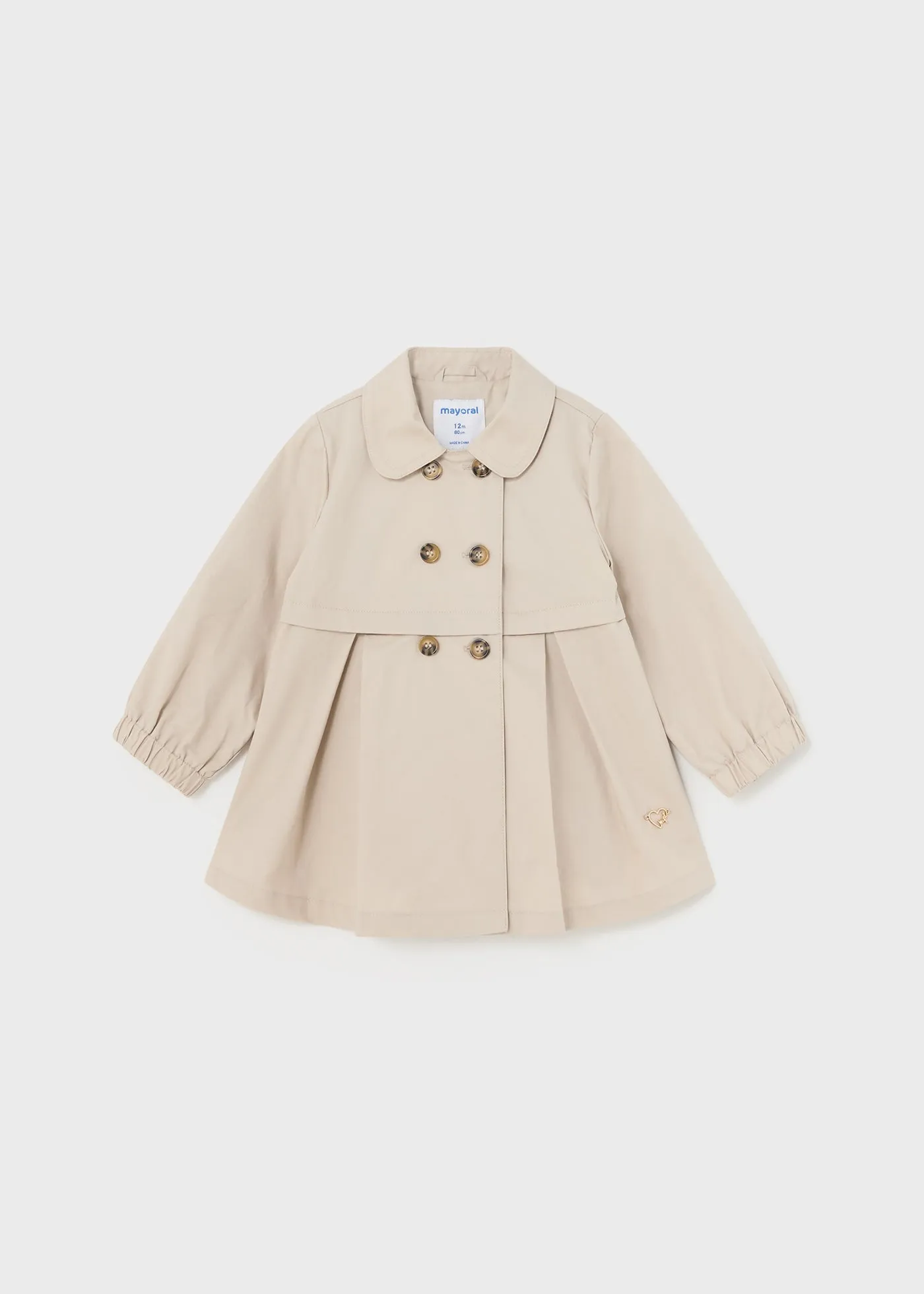 1439 - Raincoat for baby girl - Sand