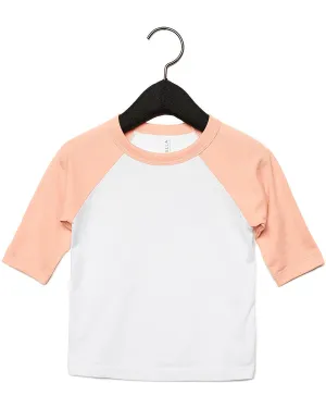 3200T-Bella   Canvas-WHT/ HTHR PEACH