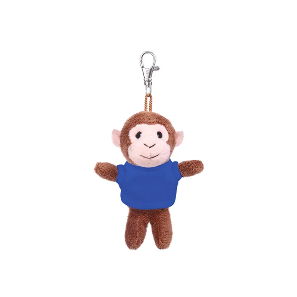 4" Soft Plush Monkey Keychain with Tee