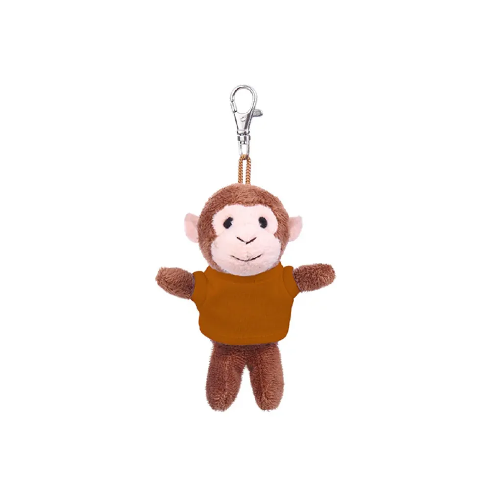 4" Soft Plush Monkey Keychain with Tee