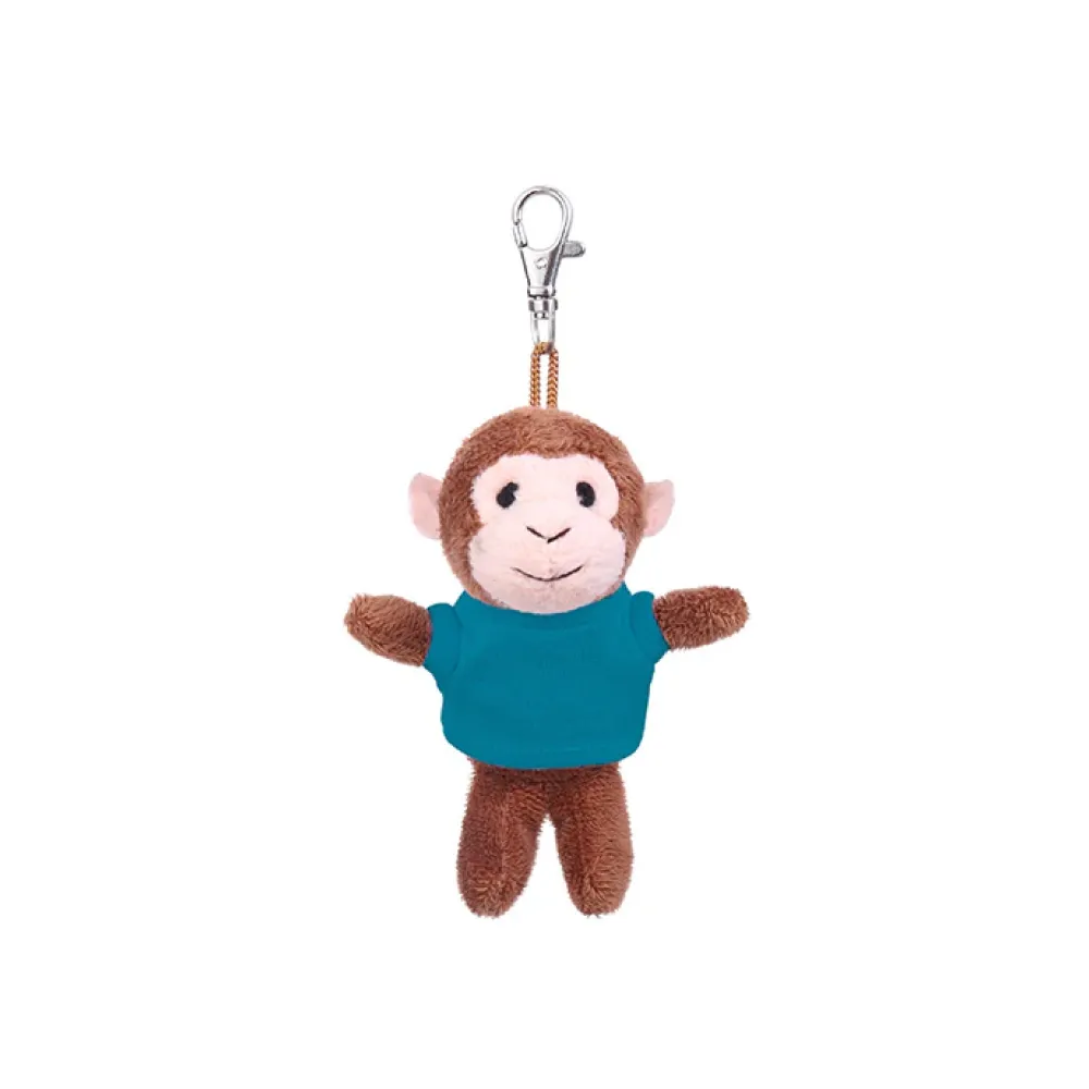 4" Soft Plush Monkey Keychain with Tee