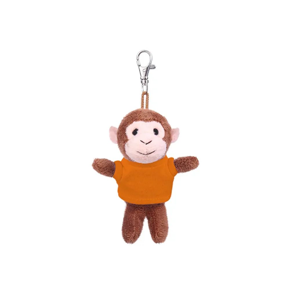 4" Soft Plush Monkey Keychain with Tee