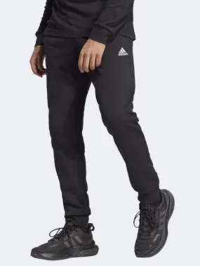 Adidas Fleece With Tapered Cuffs Men Sportswear Pant Black