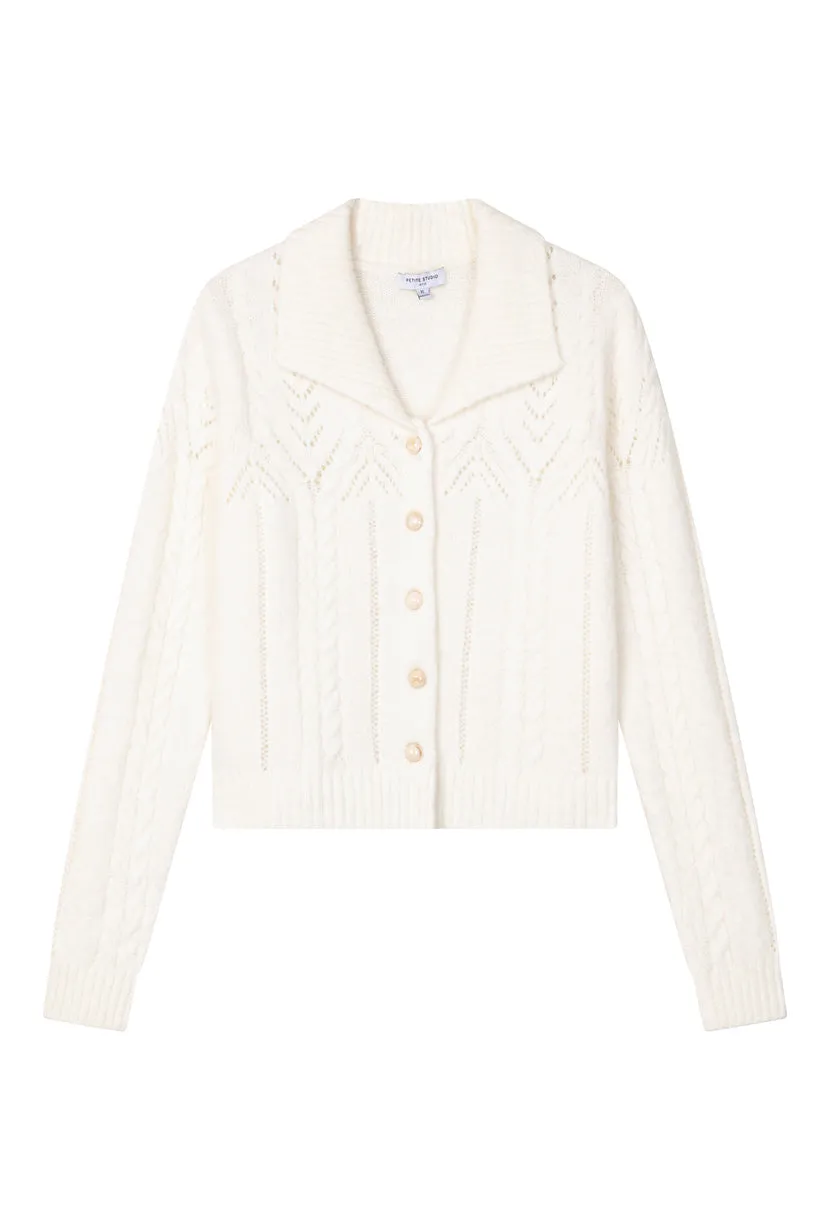 Adora Mohair Cardigan - Ivory