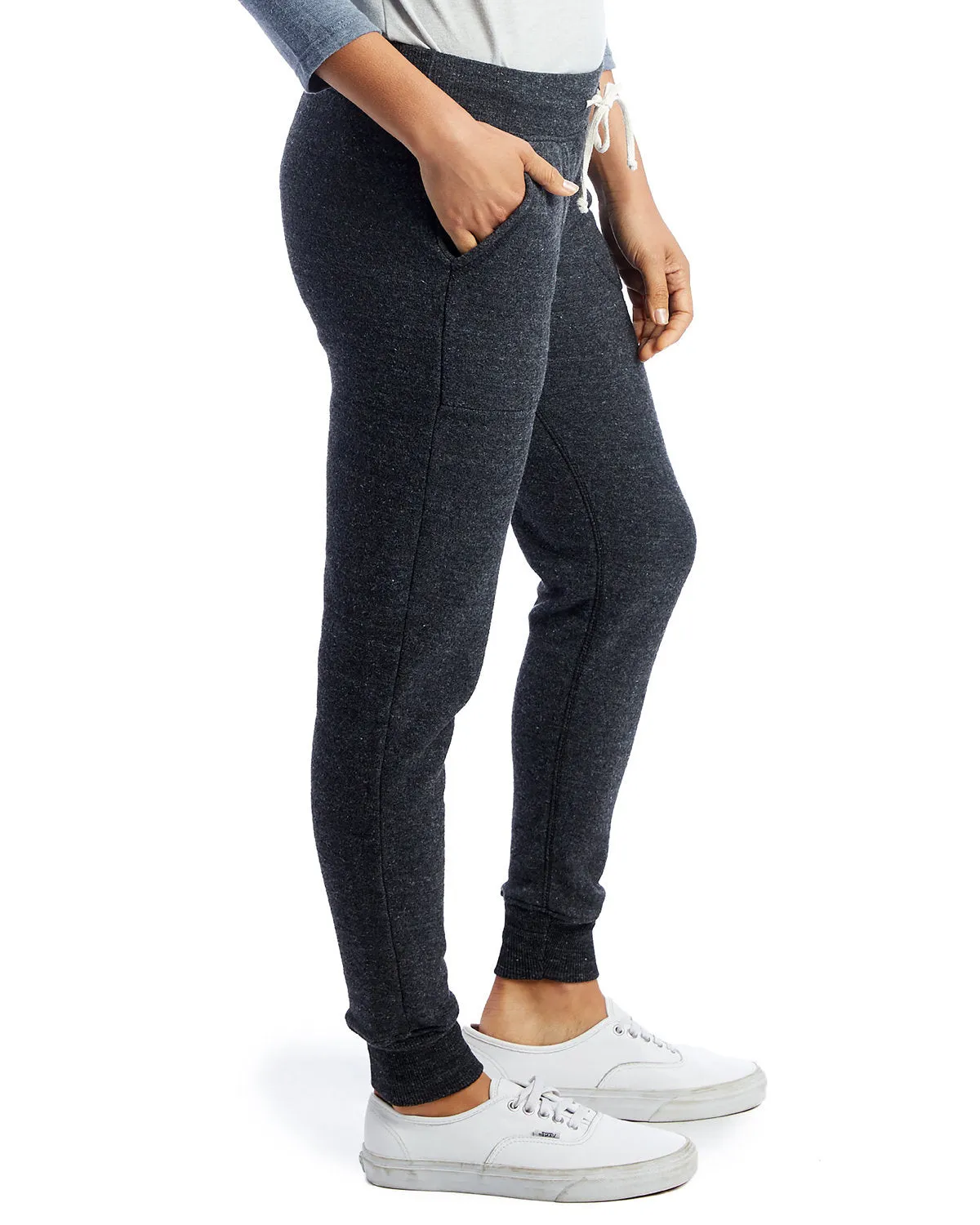 Alternative Ladies' Jogger Eco-Fleece Pant Black