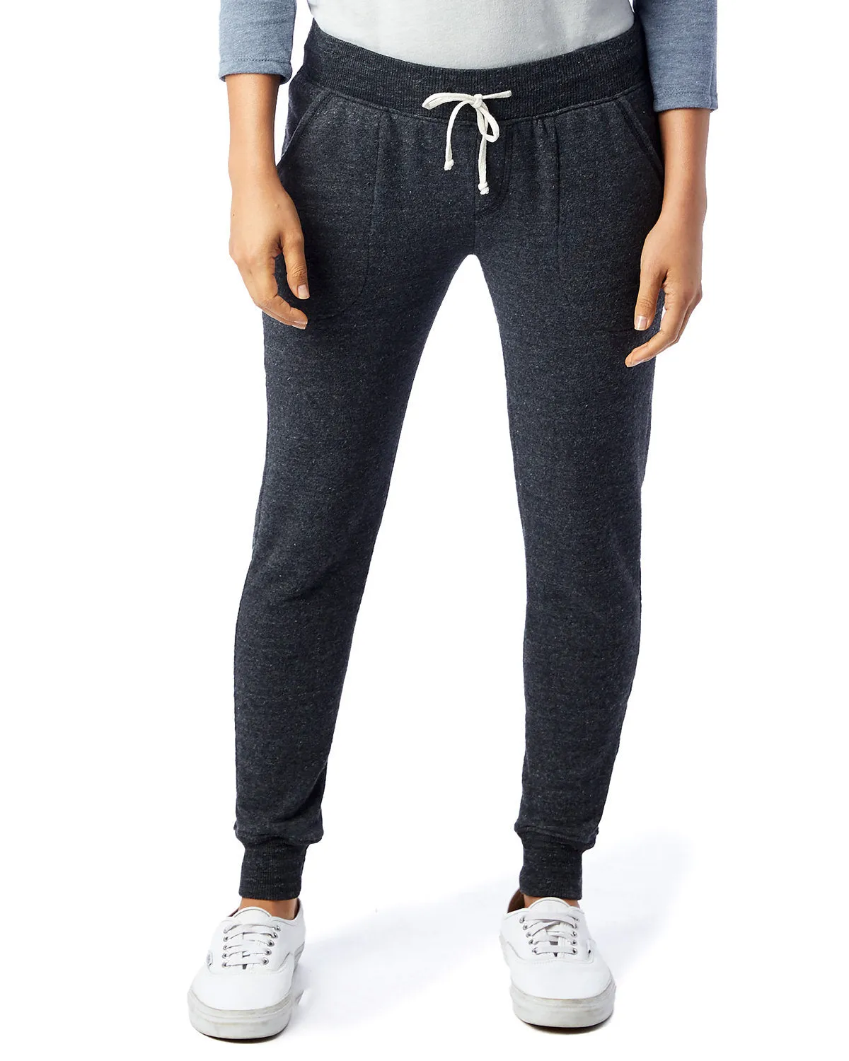 Alternative Ladies' Jogger Eco-Fleece Pant Black