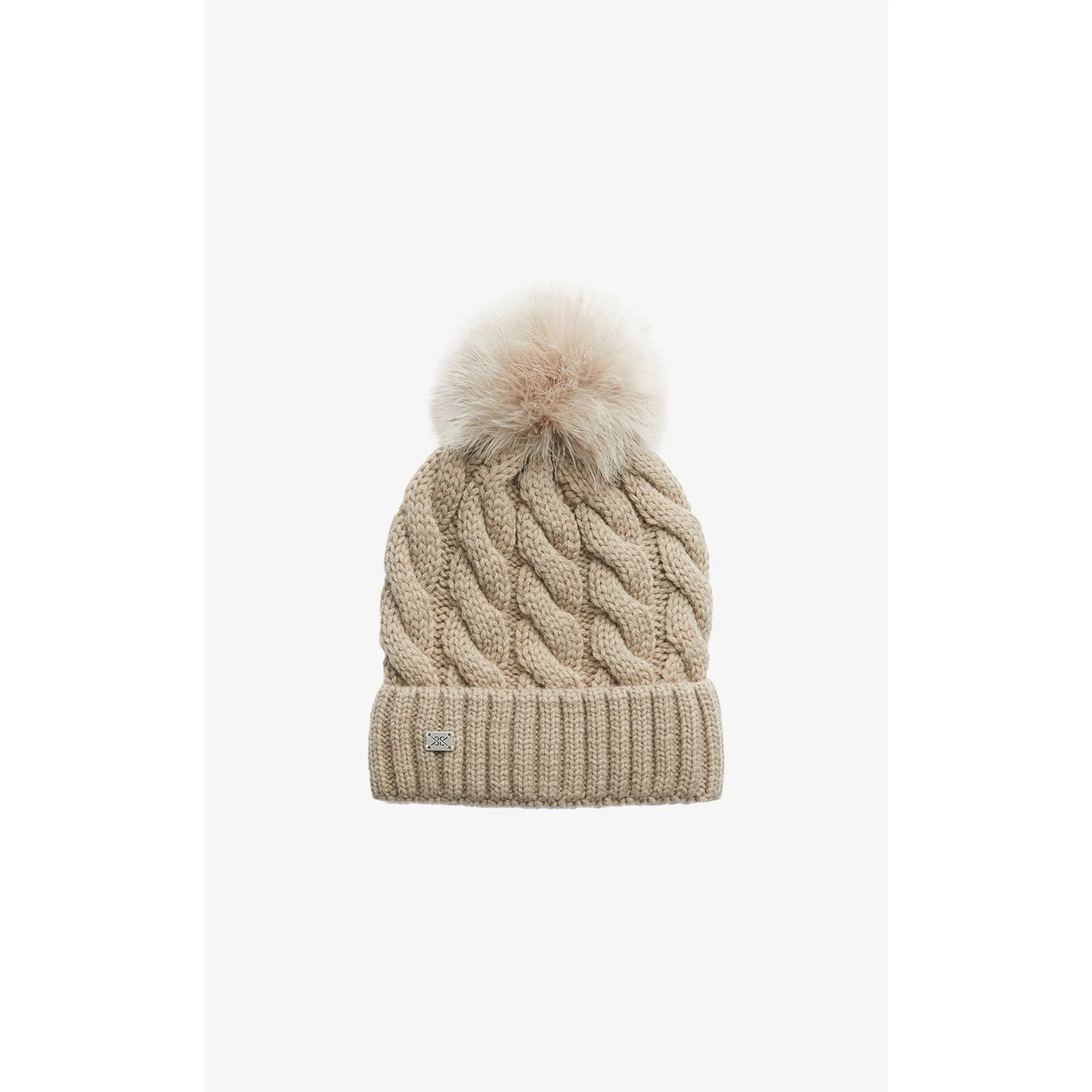 AMALIE KNIT HAT REMOVEABLE POM