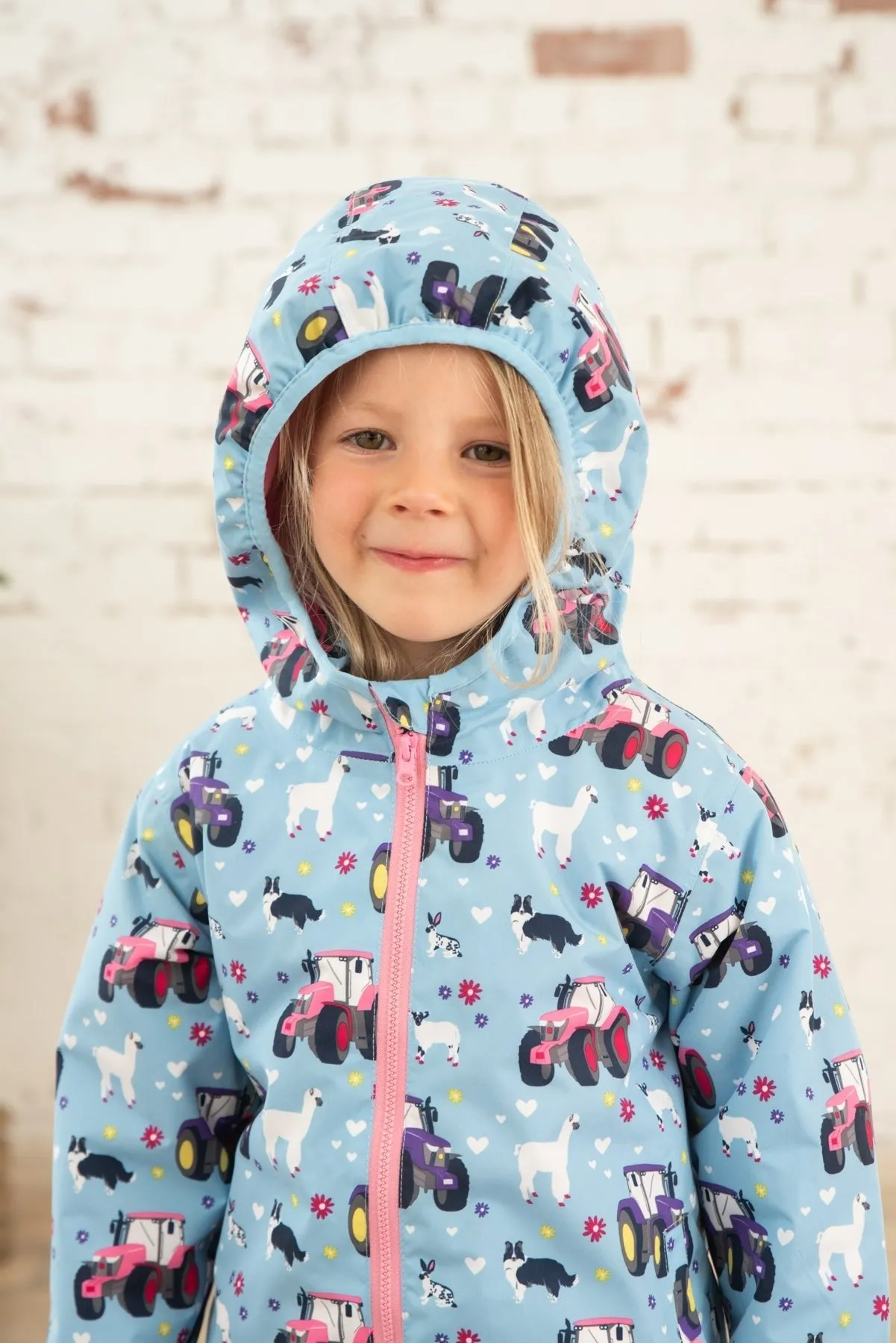 Amelia Coat - Sky Farm Print