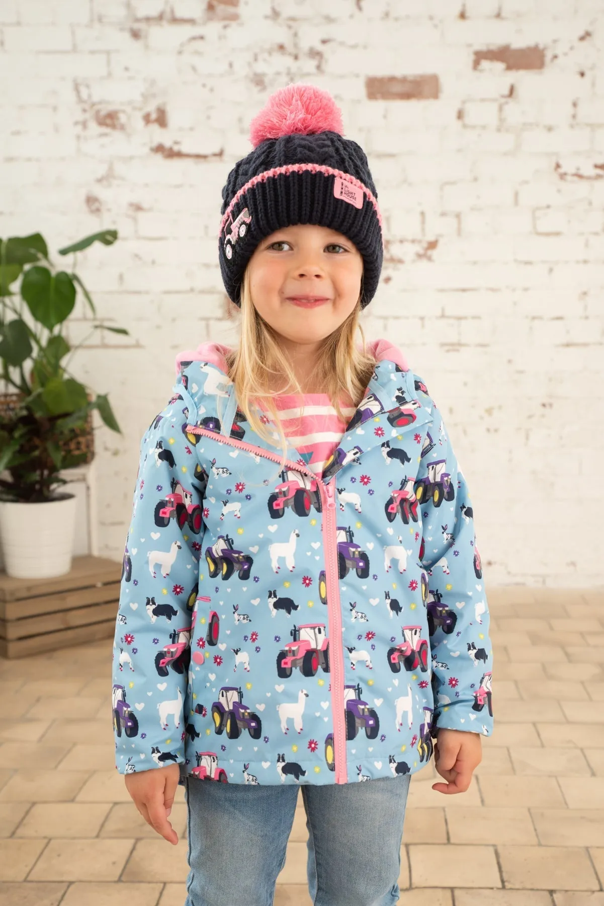 Amelia Coat - Sky Farm Print