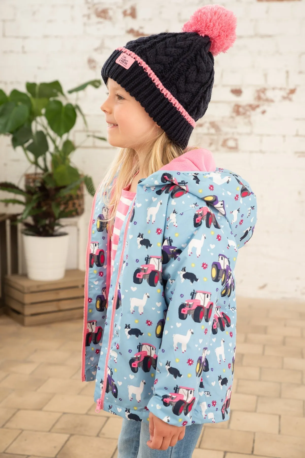 Amelia Coat - Sky Farm Print