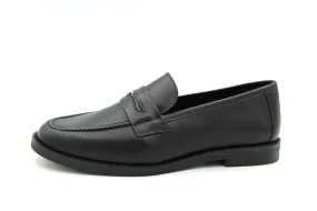 Andanines  Black Thick Sole Penny Slip On 10-3