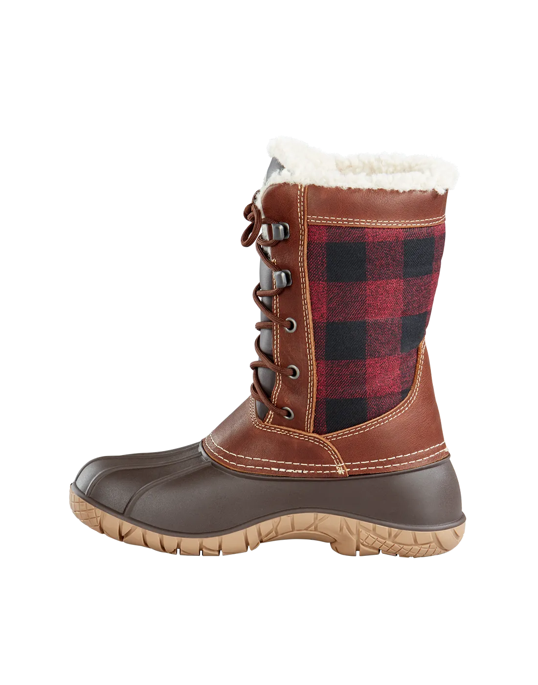 'Baffin' Women's Jasper Insulated WP Boot - Red / Black Plaid