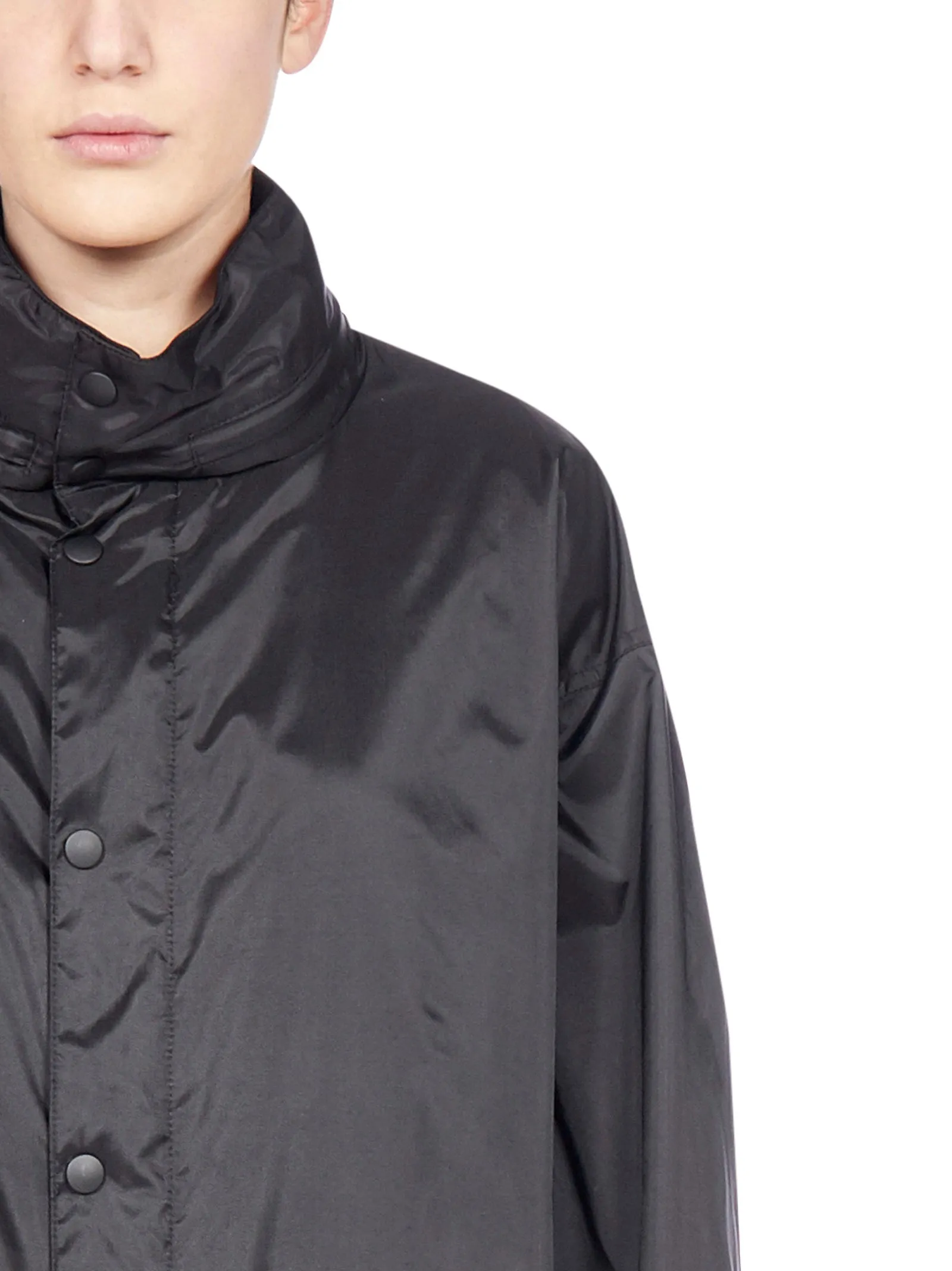 Balenciaga Languages Print Raincoat