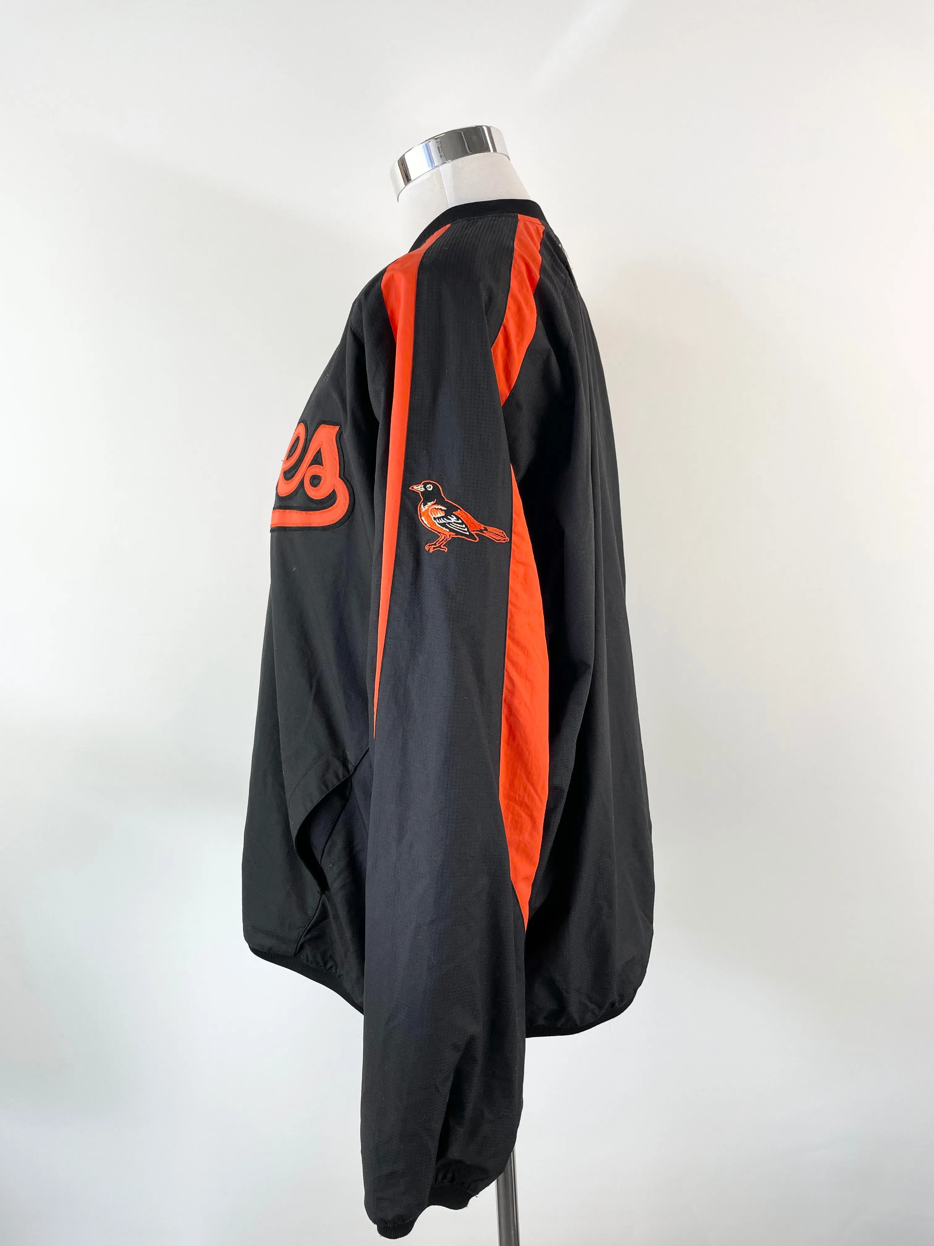 Baltimore Orioles Black 1/4 Zip Pullover Windbreaker - XL