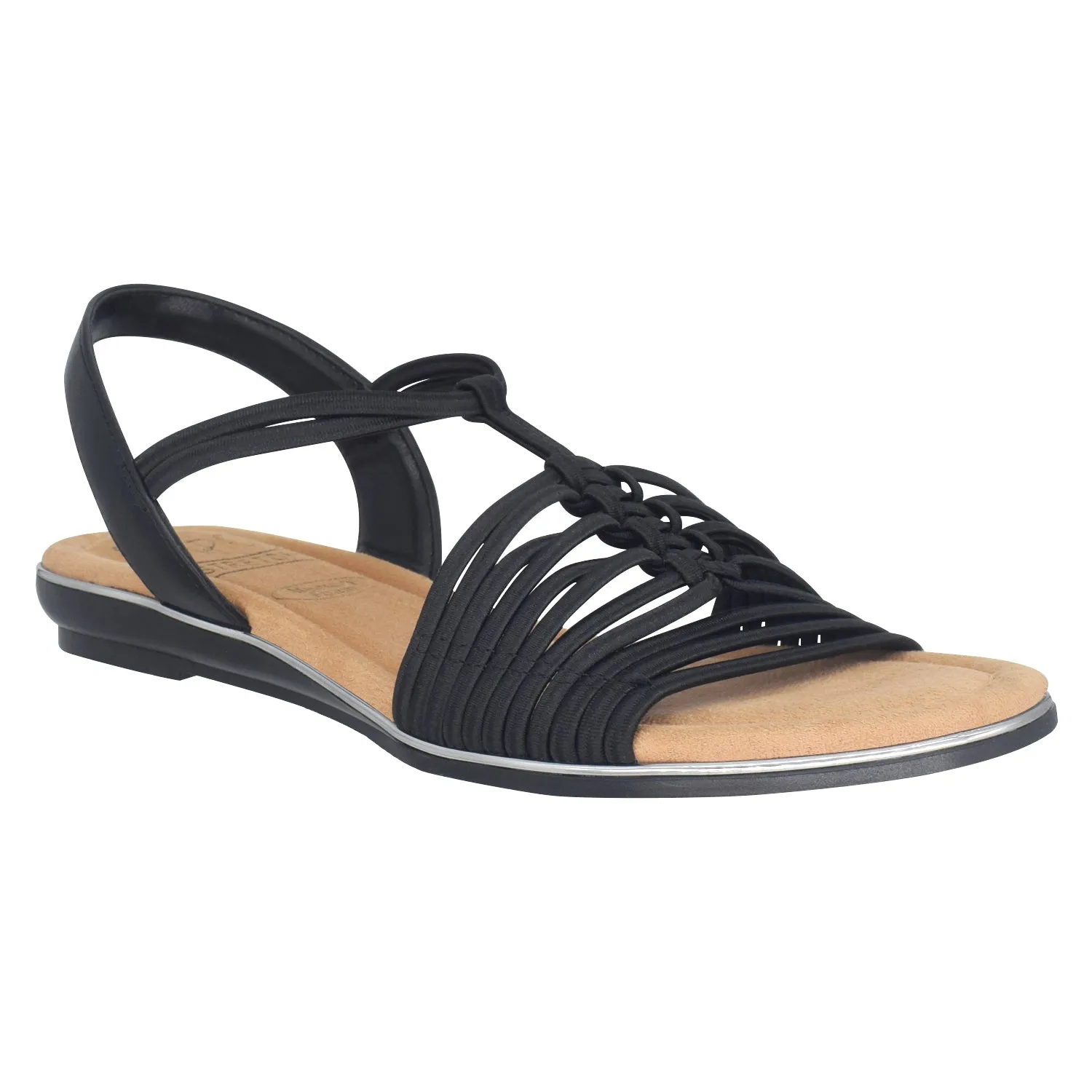 Barella Stretch Elastic Sandal with Memory Foam