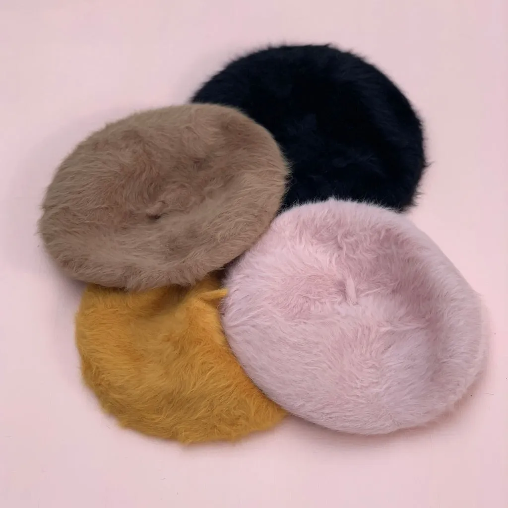 Beatrice Angora Beret (child's)