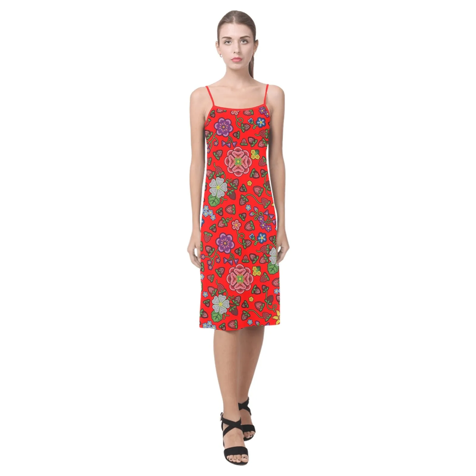 Berry Pop Fire Alcestis Slip Dress