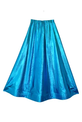 Birthday Guest Skirt - Electric Blue Lame