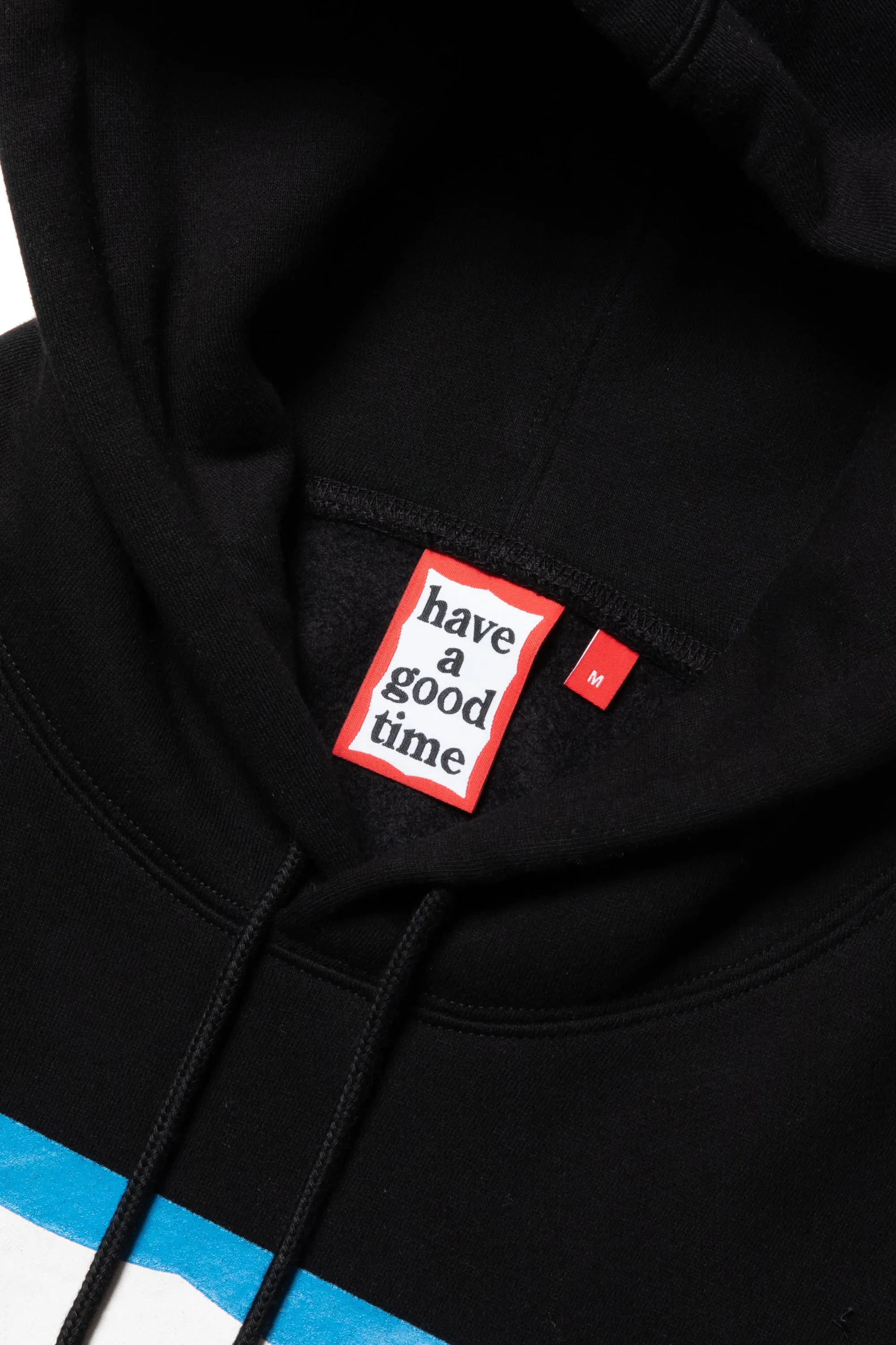 BLUE FRAME PULLOVER HOODIE FL BLACK