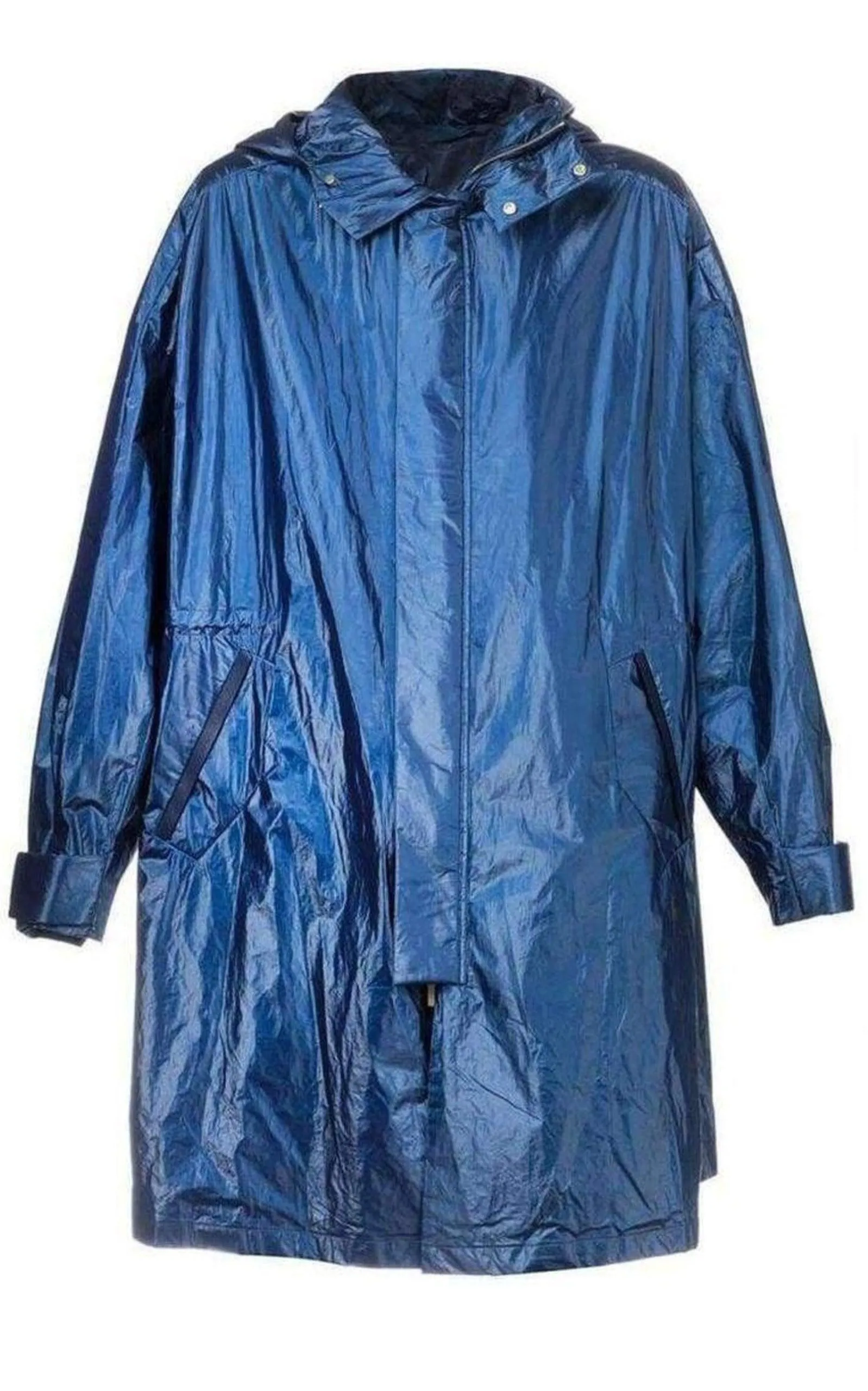 Blue Oversized Raincoat