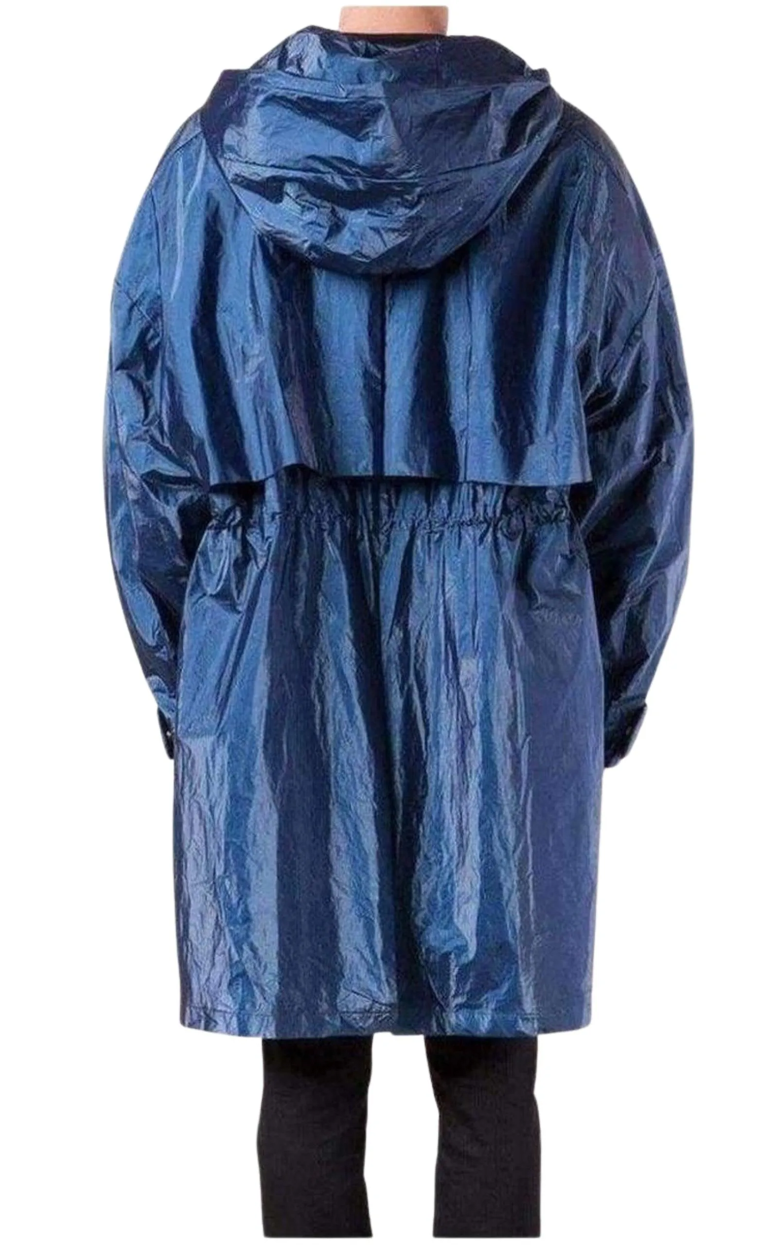 Blue Oversized Raincoat