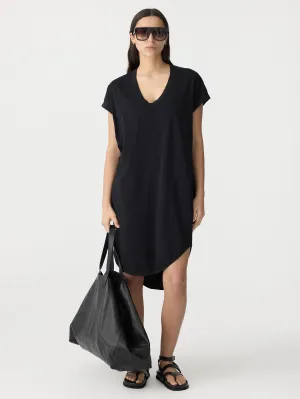 boxy t.shirt dress with tail ll