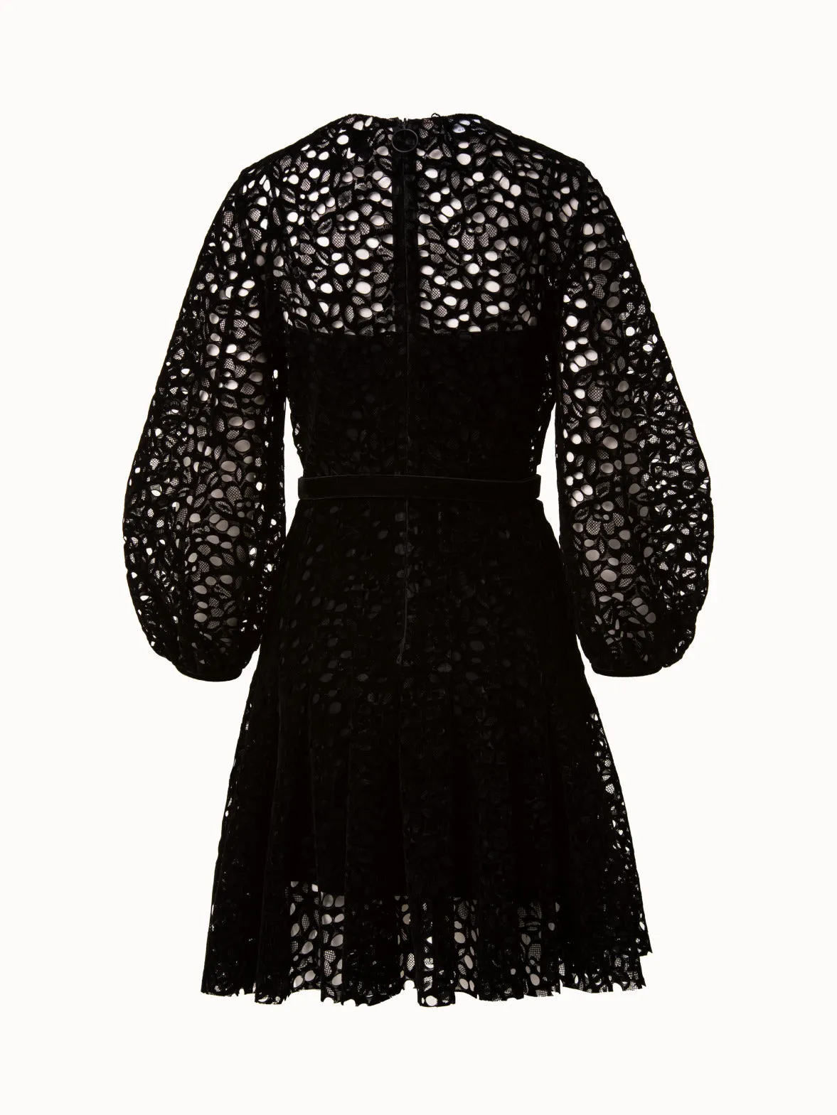 Butterfly Wing Velvet Lace Dress