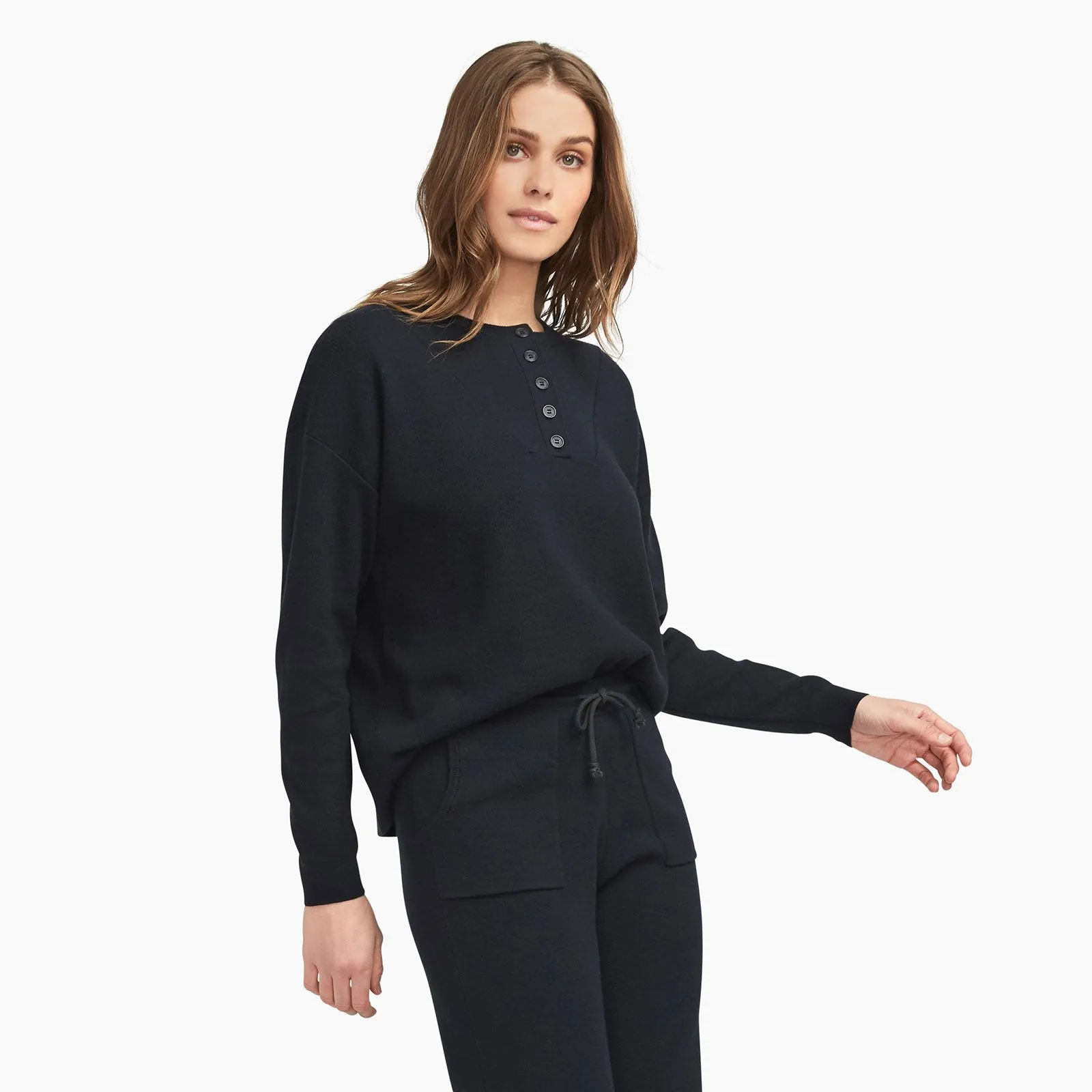 Café Cotton Cashmere Henley