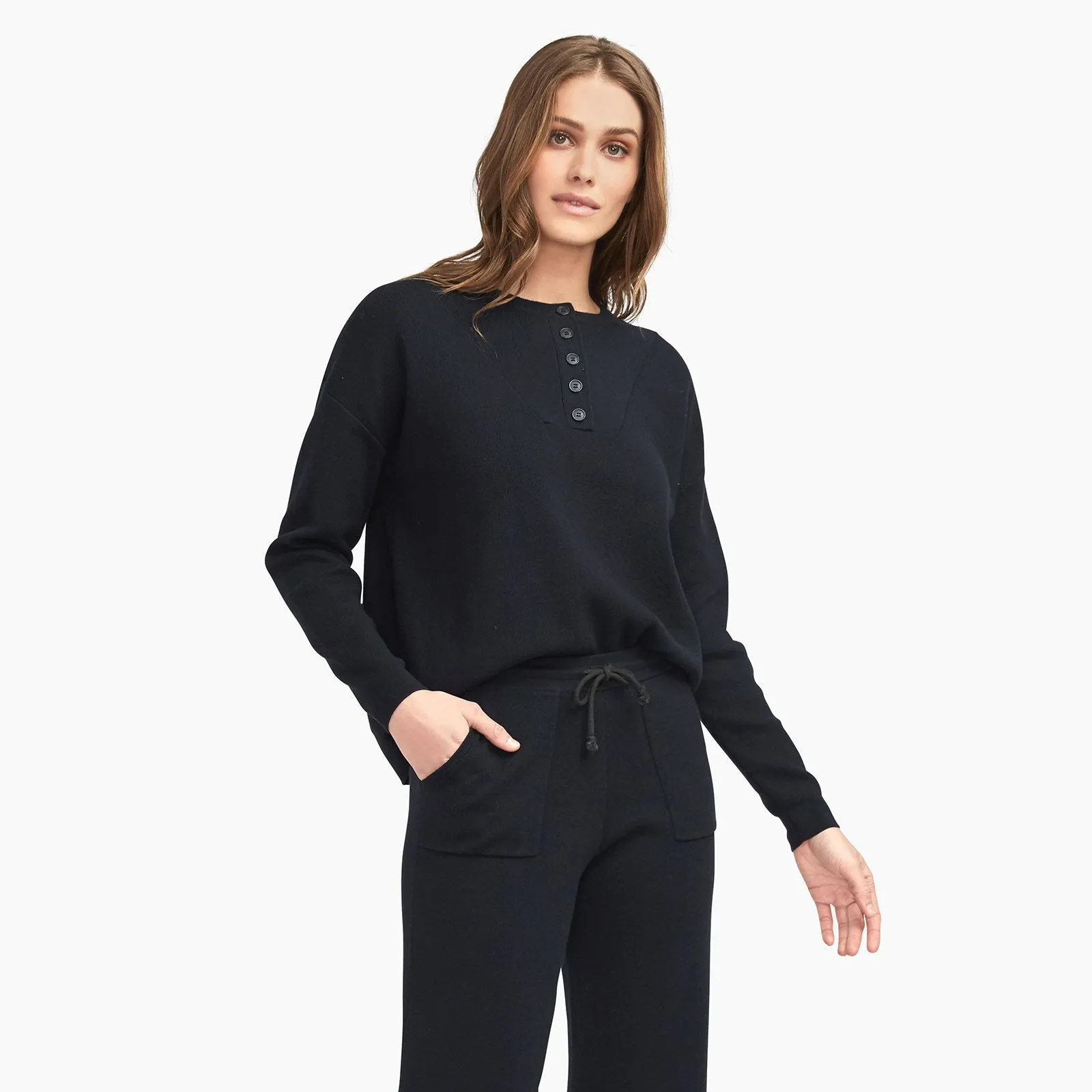 Café Cotton Cashmere Henley