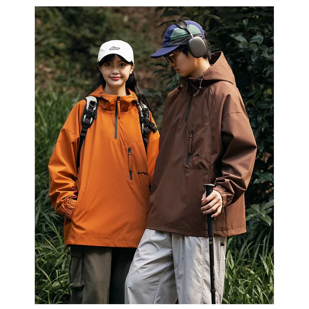 Camping Outdoor Windproof Trendy Raincoat Hooded Jacket