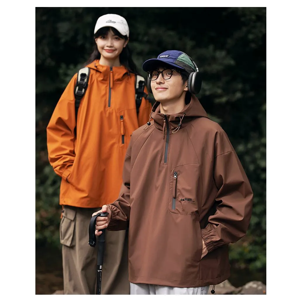 Camping Outdoor Windproof Trendy Raincoat Hooded Jacket