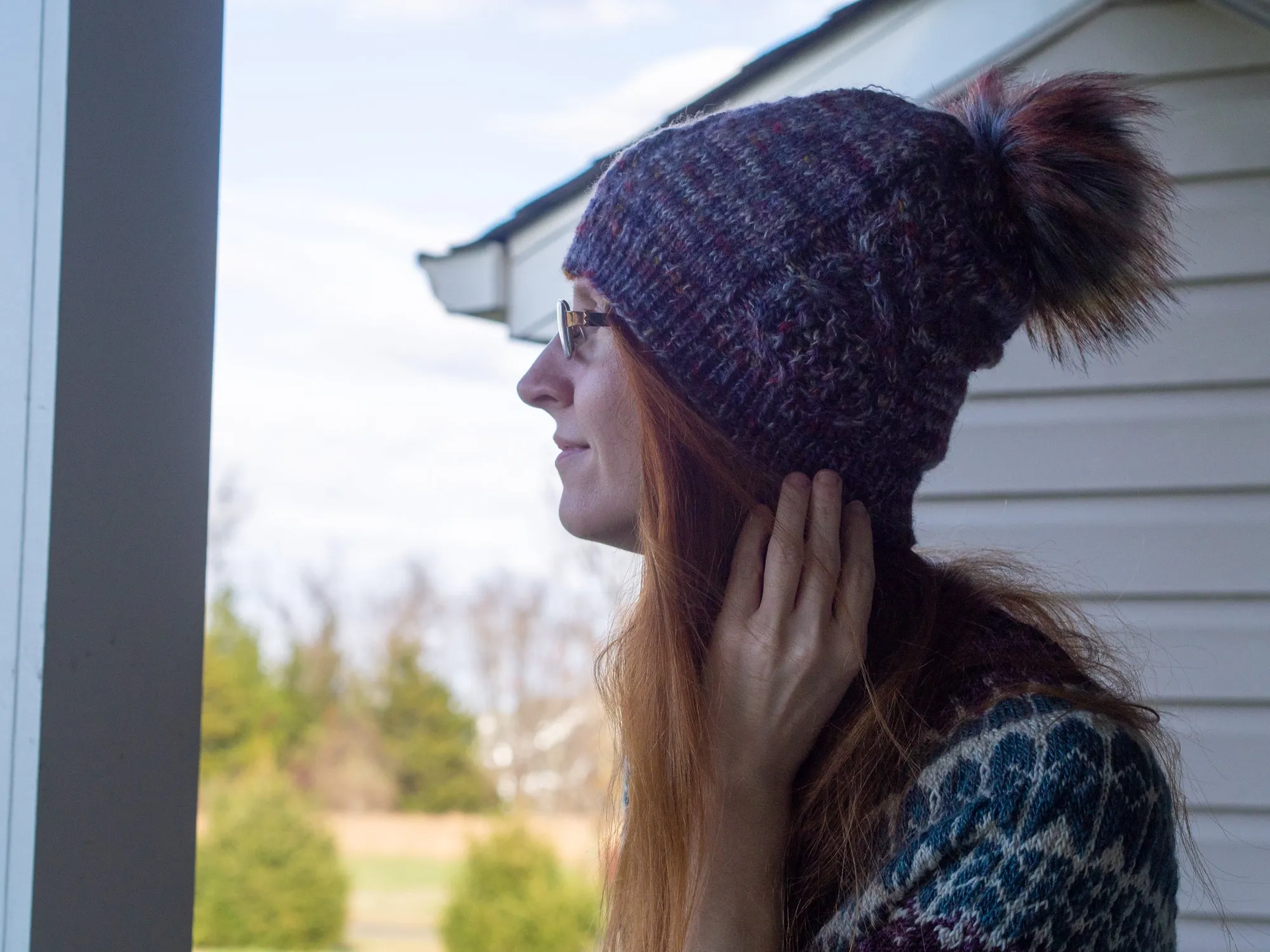 Cape Mae Hat Lace and Fingering Weight Knitting Pattern