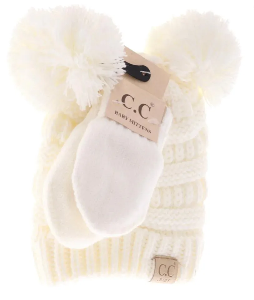 CC Baby beanie & Mitten set