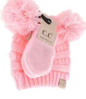 CC Baby beanie & Mitten set