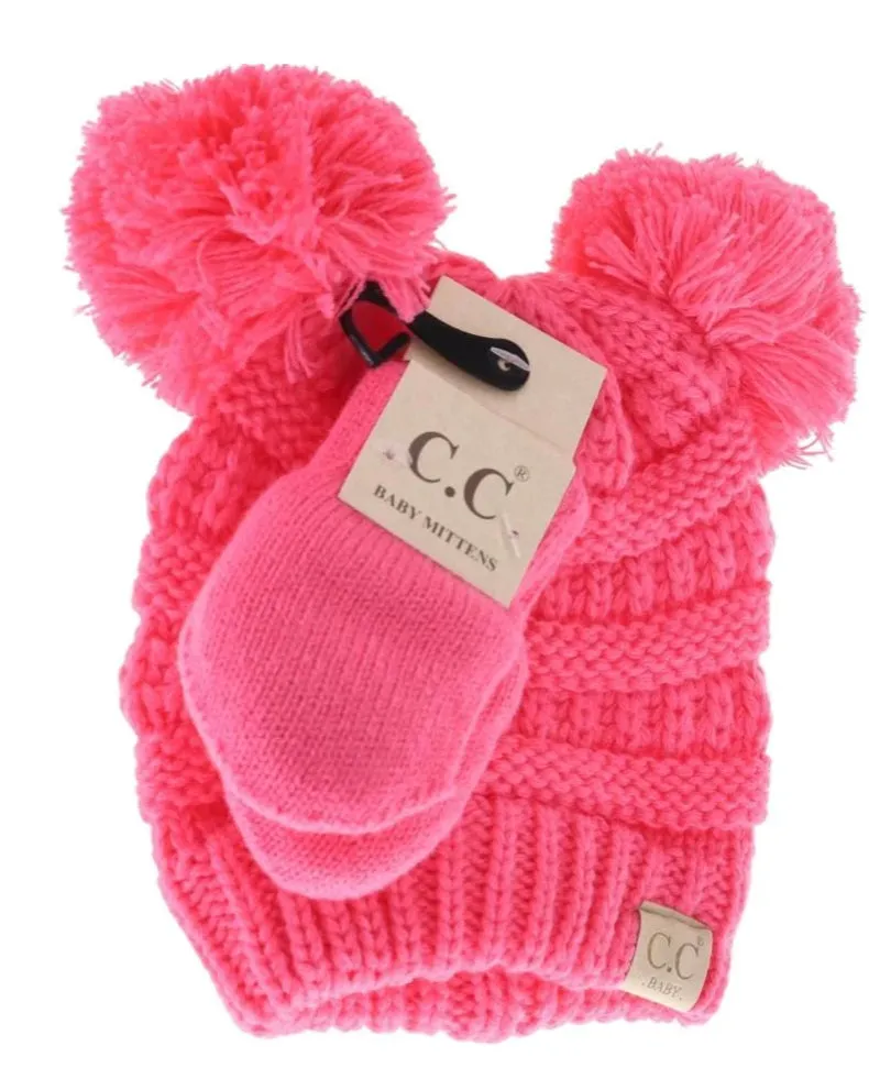 CC Baby beanie & Mitten set