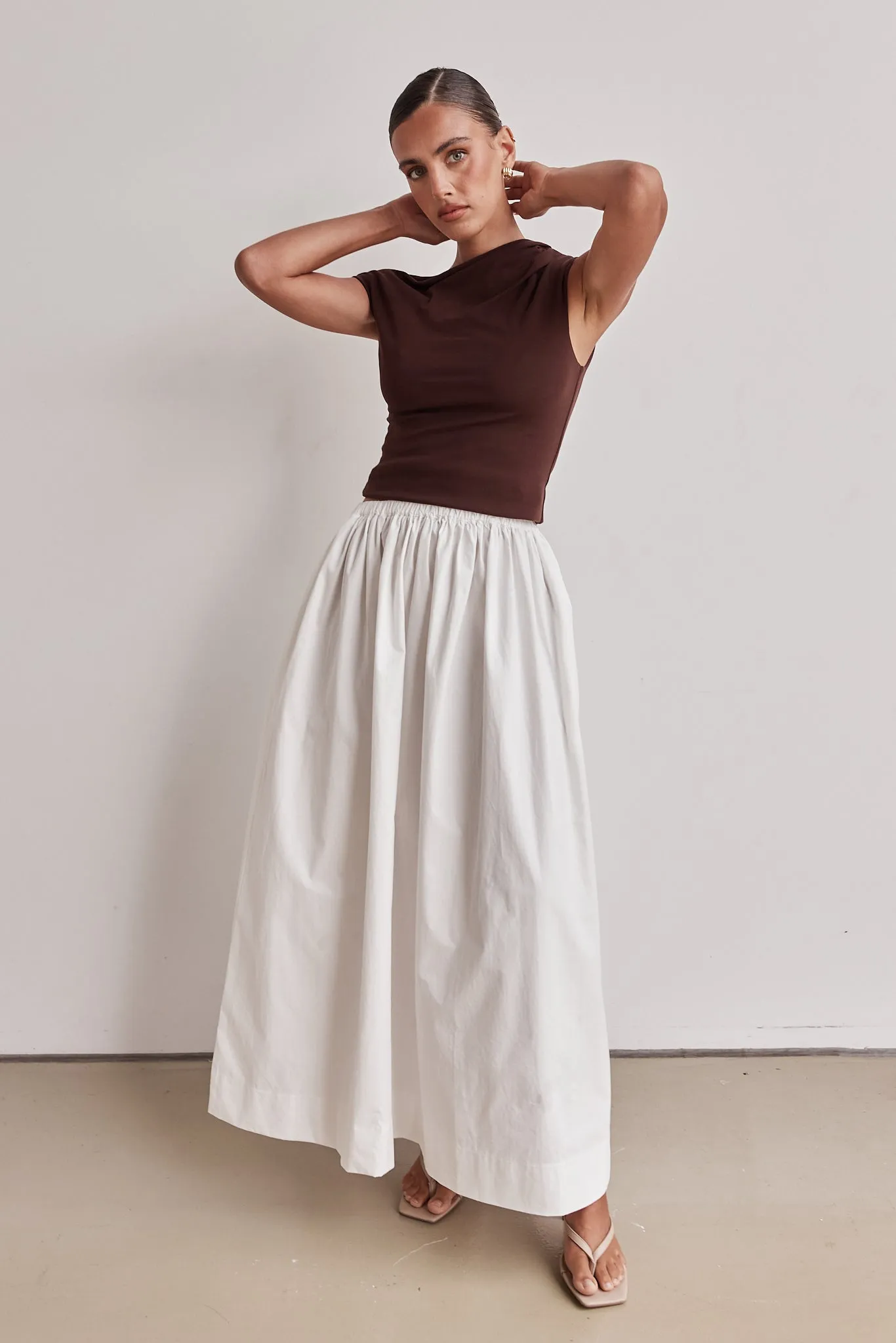 Charly Maxi Skirt (White)