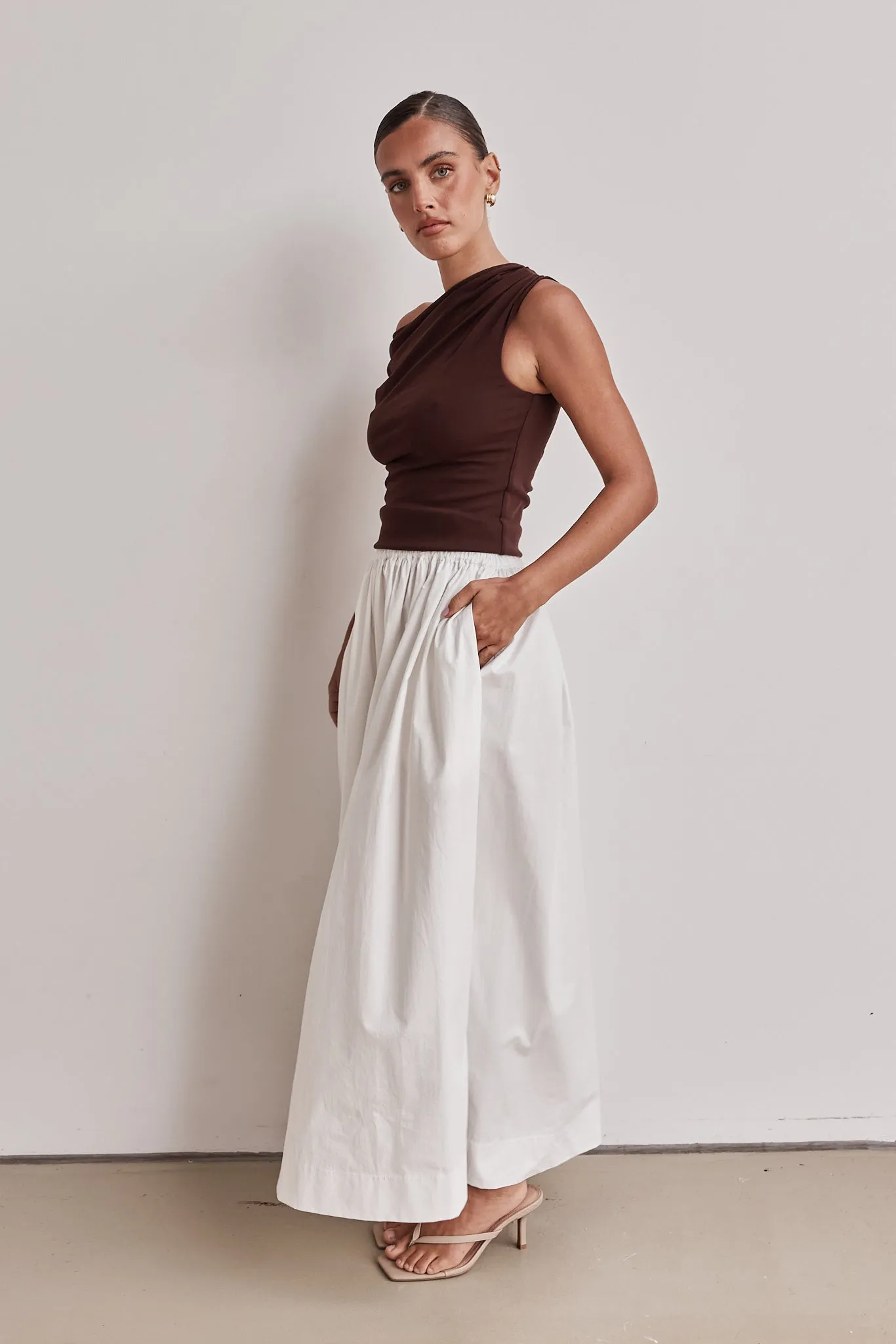 Charly Maxi Skirt (White)