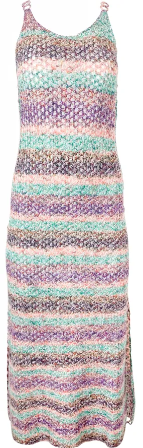 Chloé Crocheted Tank Midi Dress in Multi