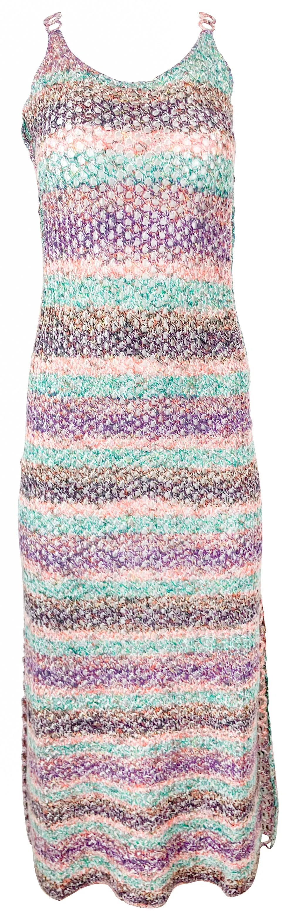 Chloé Crocheted Tank Midi Dress in Multi