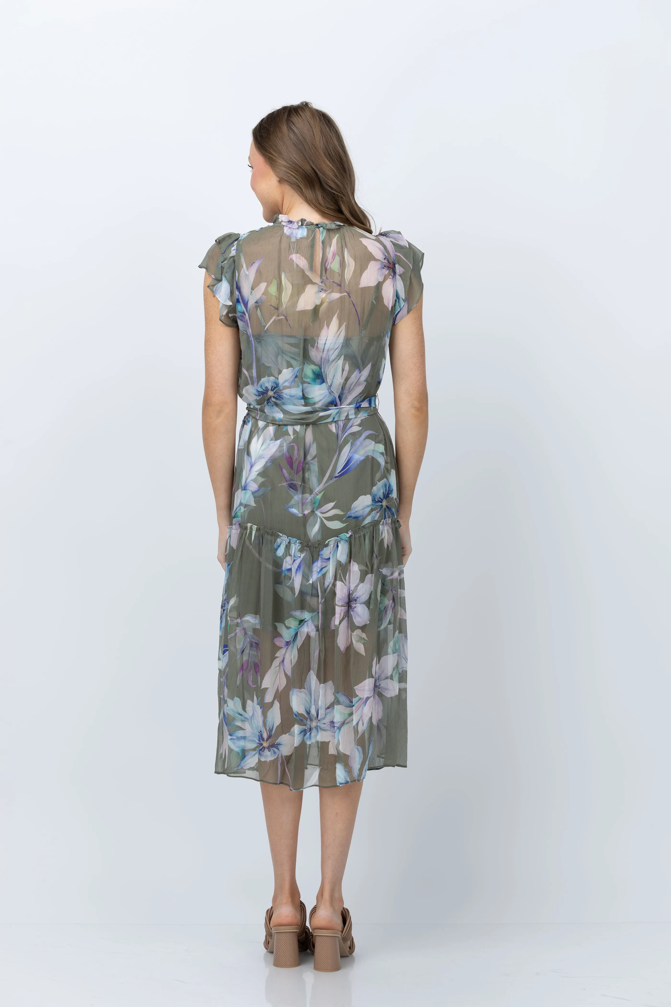 Christy Lynn Vera Dress in Viridian Prism