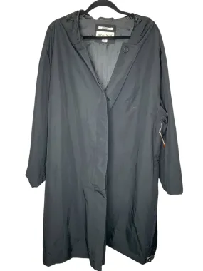 Coat Raincoat By Ava & Viv In Black, Size: 3x