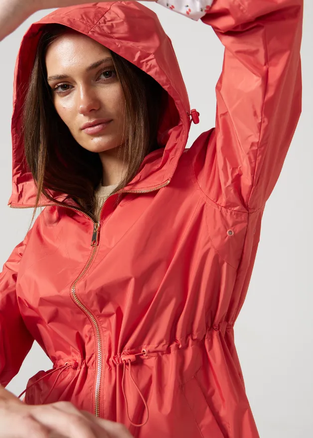 Coral Cherry Raincoat