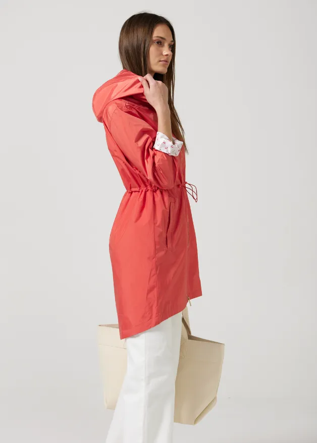 Coral Cherry Raincoat