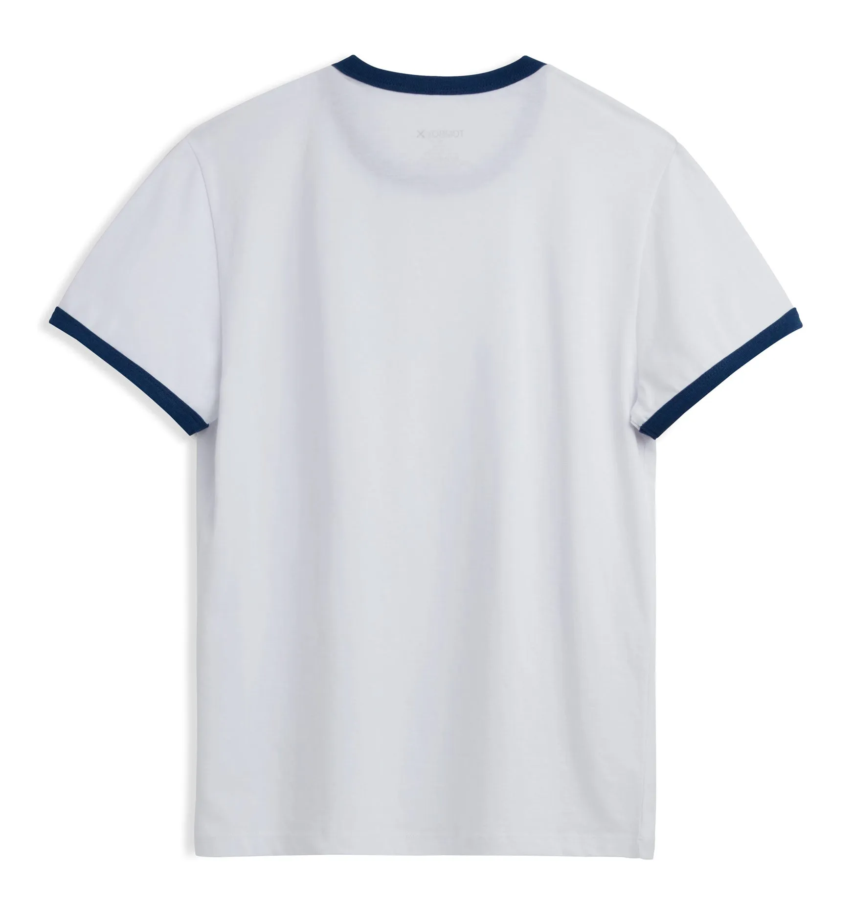 Cotton Ringer Tee - White