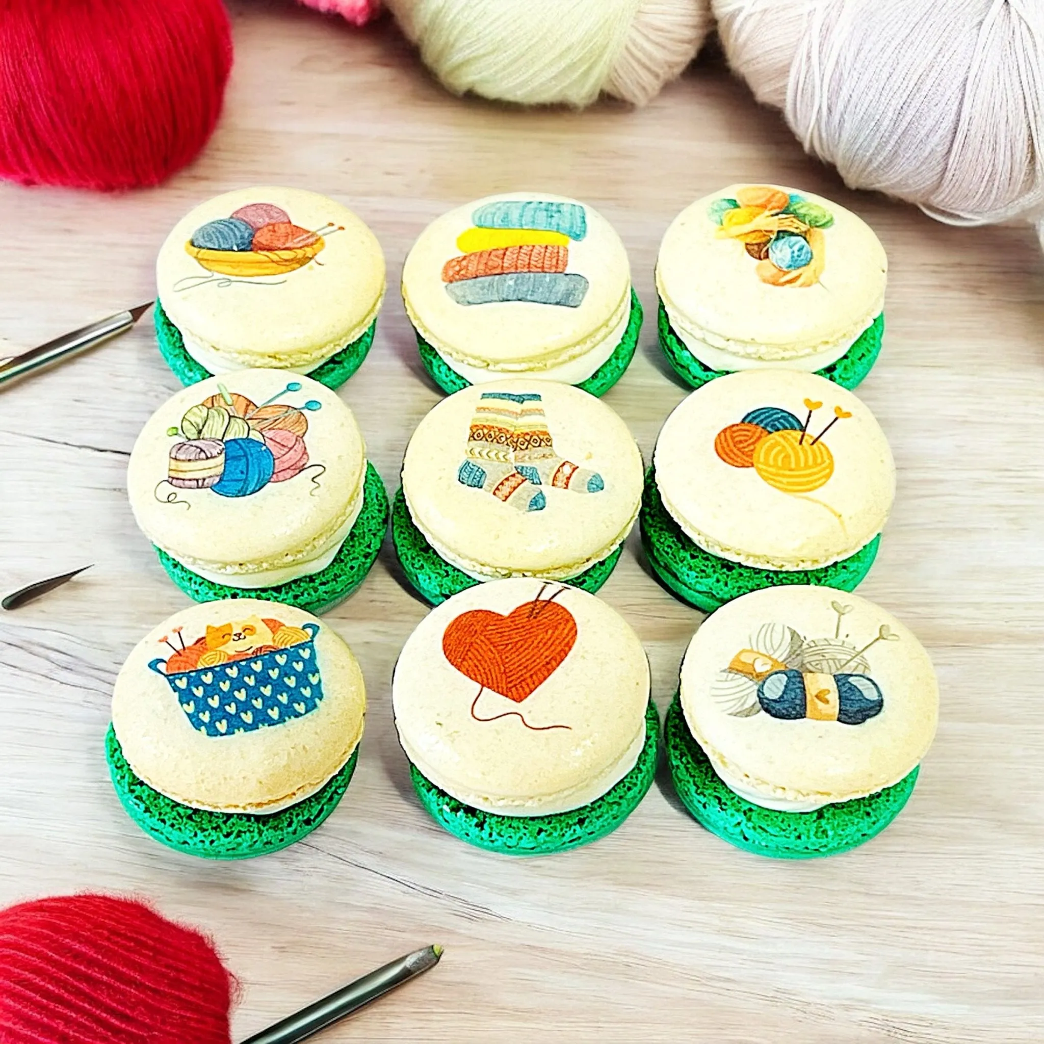 Cozy Knits Macaron Collection - Customizable Flavors