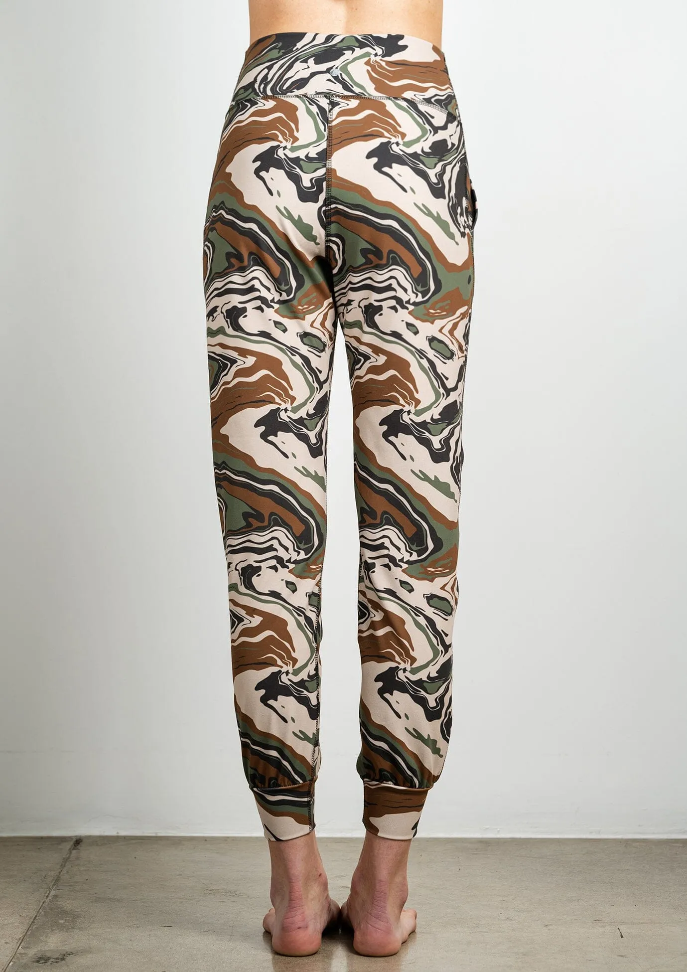 Cross Waist Jogger - Camo