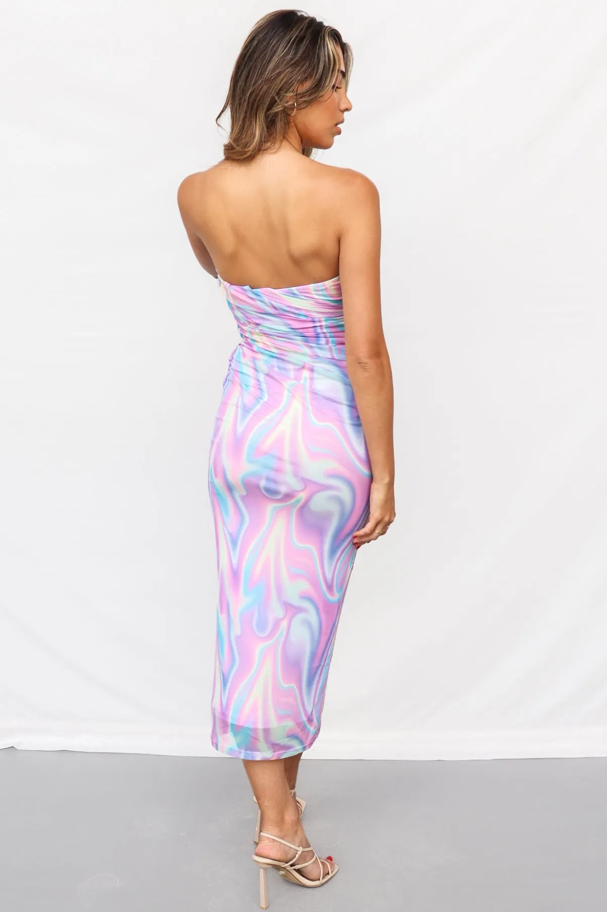 Darcy Midi Dress - Rainbow