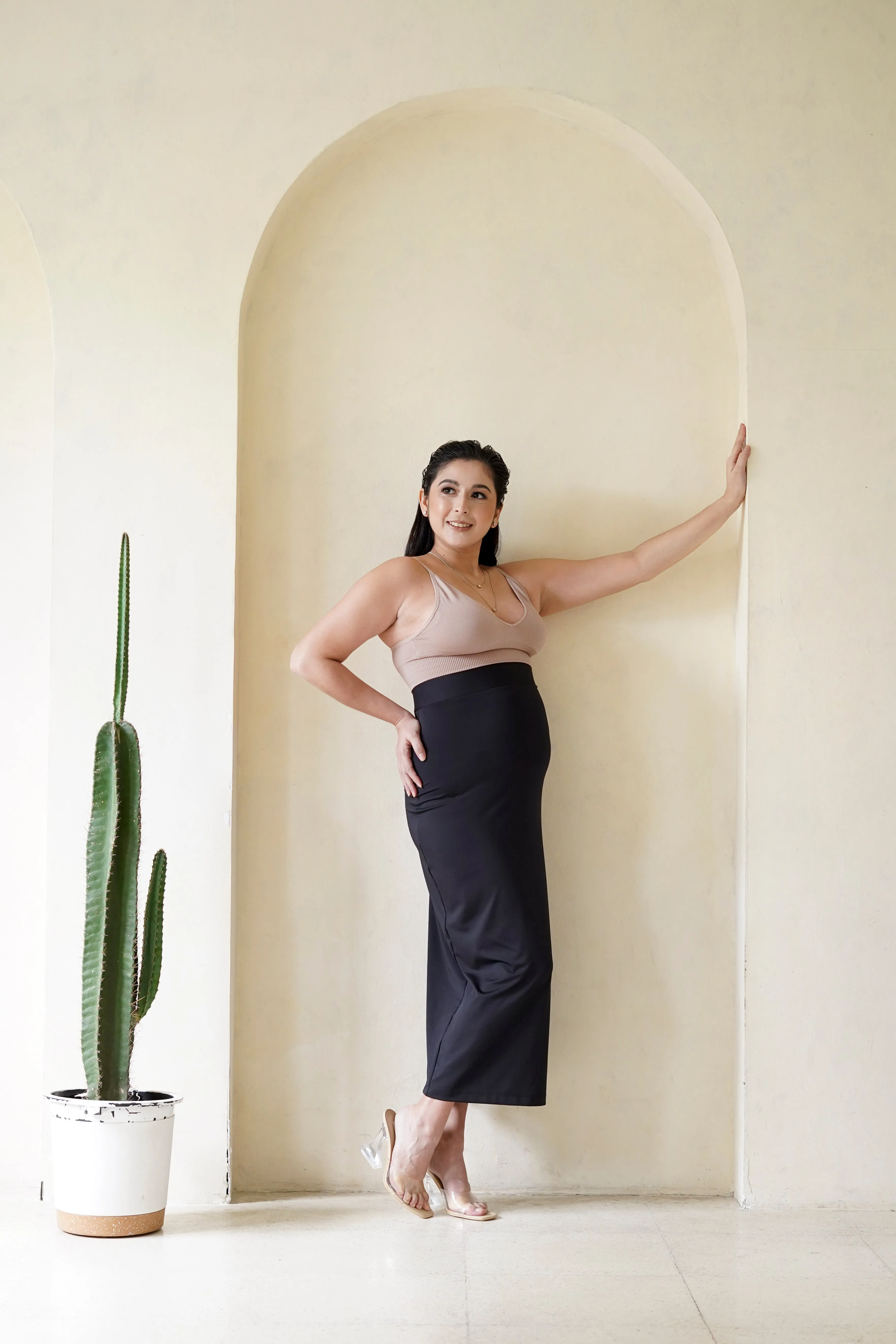 Dawn Maternity Maxi Skirt   (Phoenix Black)